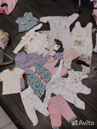Вещи пакетом. комбинезон, боди, костюмы