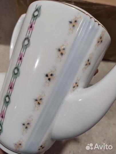 Китайский винтажный костяной кофейный сервиз