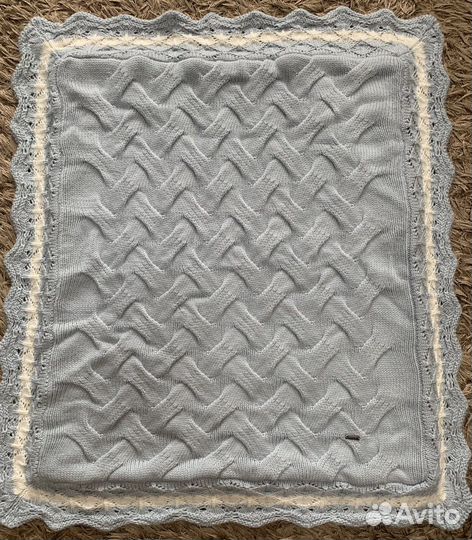 Плед детский вязаный ручная работа