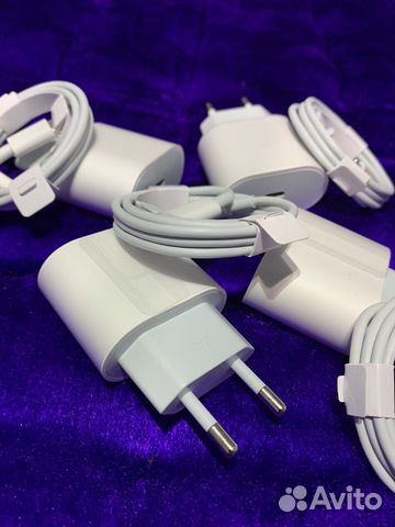 Быстрая зарядка для iPhone Кабель+Адаптер