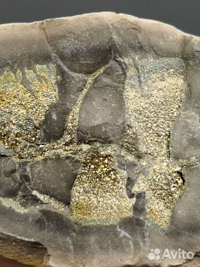 Марказит (спектропирит) в септарии