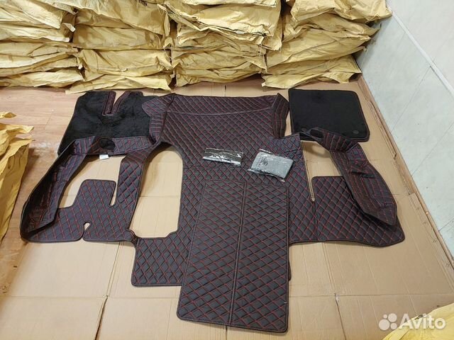 3d коврики из экокожи Man TGA широкая кабина