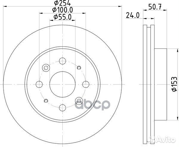 Диск тормозной перед ND6022K nisshinbo