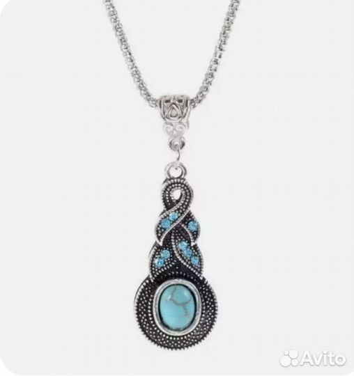 Комплект кулон и серьги