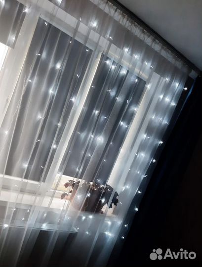 Гирлянда штора 3х3 новая
