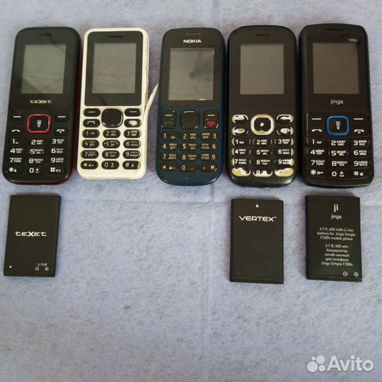 Телефоны: TeXet, stark, nokia, vertex, jinga