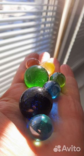 Шары стеклянные для рукоделия набор