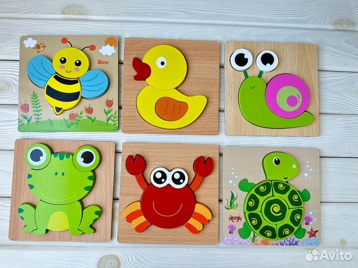 Пазлы вкладыши