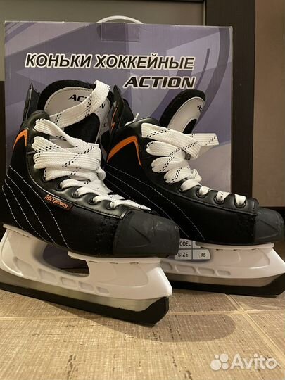 Коньки хоккейные детские 35 размер