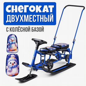 Снегокат Барс 507 Twins Baby Wheel Пингвинчики