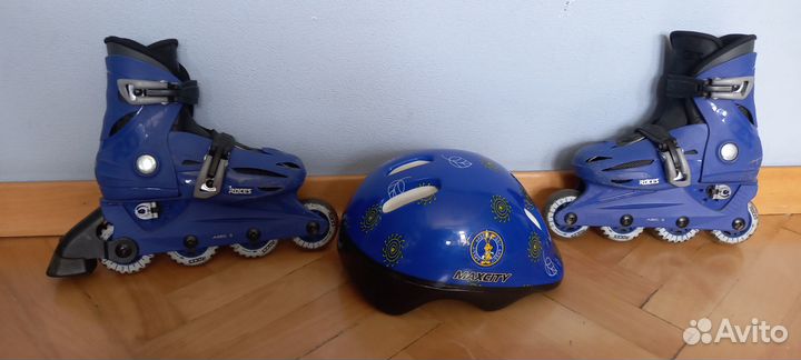 Ролики roces авес 3 и шлем maxcity