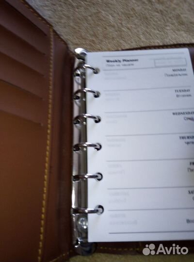 Блокнот - органайзер из натуральной кожи