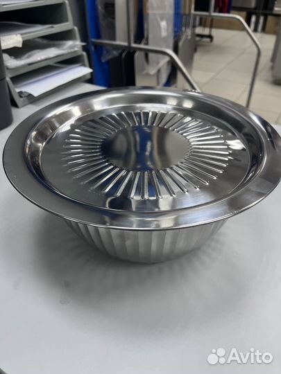 Миска нерж с крышкой