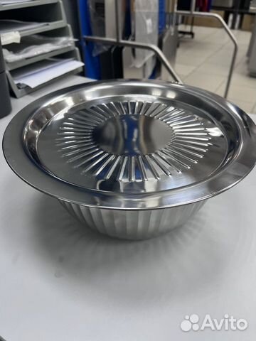 Миска нерж с крышкой