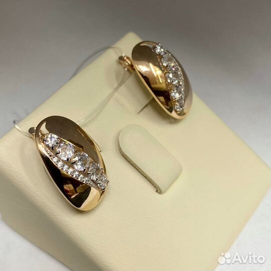 Золотые серьги 585 проба