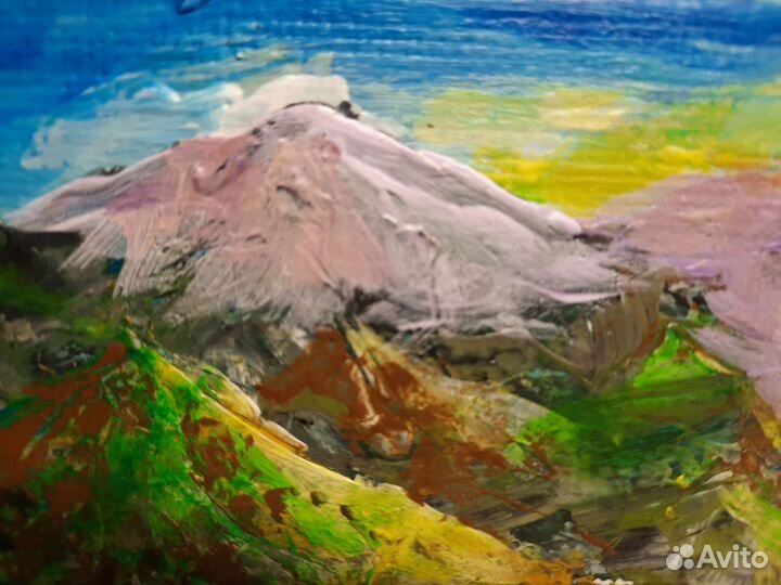 Картина маслом пейзаж,аляски