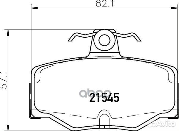 Колодки тормозные дисковые зад NP2050 nissh