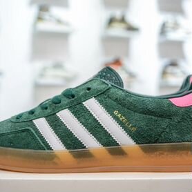 Кроссовки Adidas gazelle indoor Green Lucid Pink