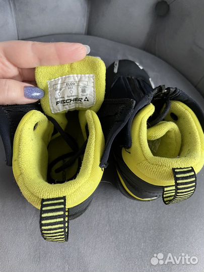 Лыжные ботинки fischer детские 29 размер