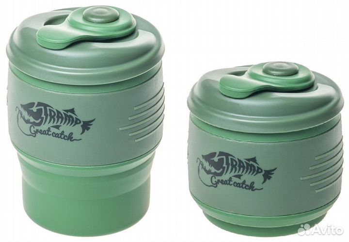 Кружка Tramp силиконовая складная с крышкой 350 м