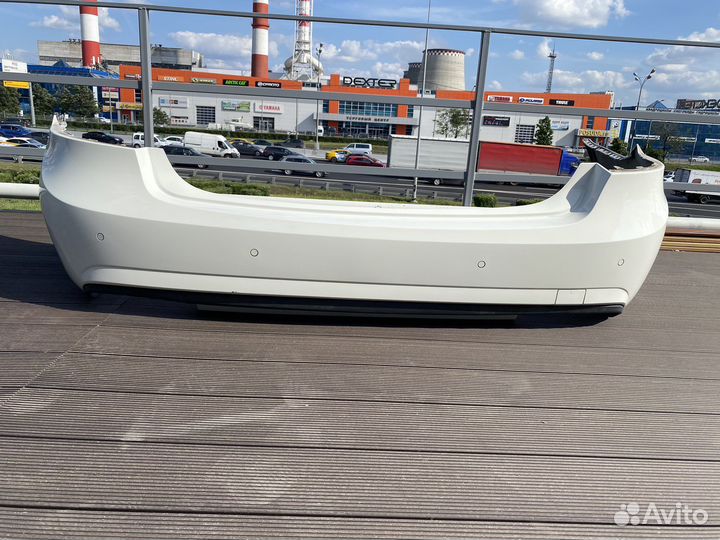 Задний бампер белый Mercedes W212 E63 AMG до