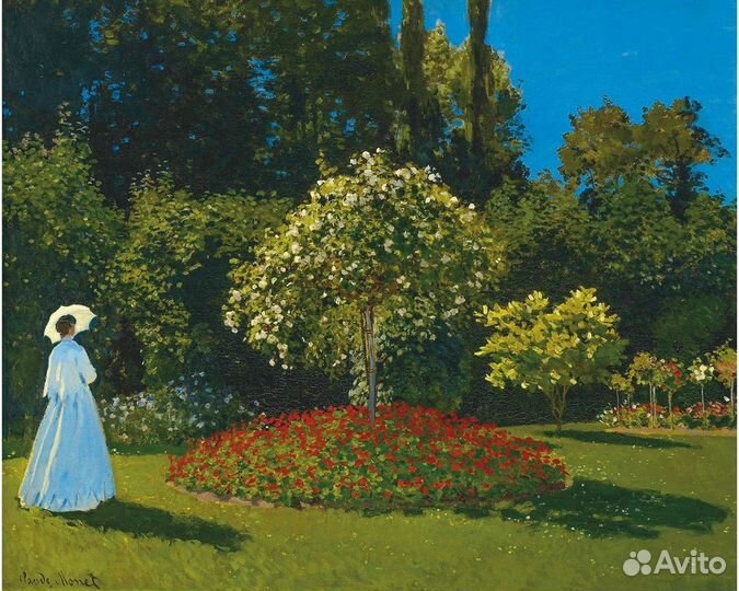 Деревянный пазл Дама в саду (davici)