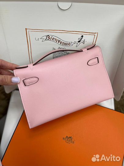 Сумка Hermes kelly pochette chevre