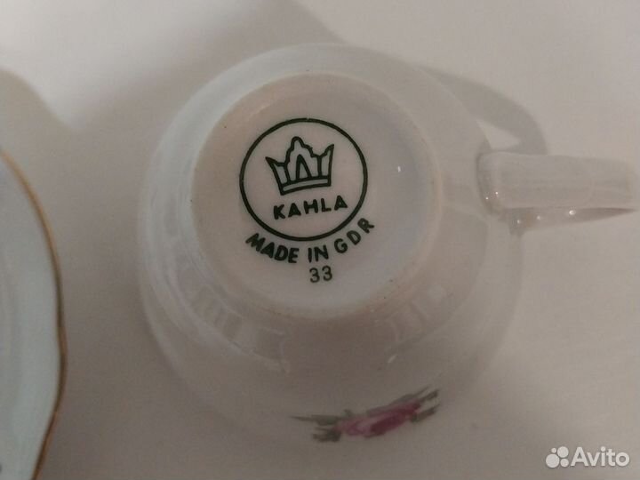 Кофейная пара Kahla GDR фарфор