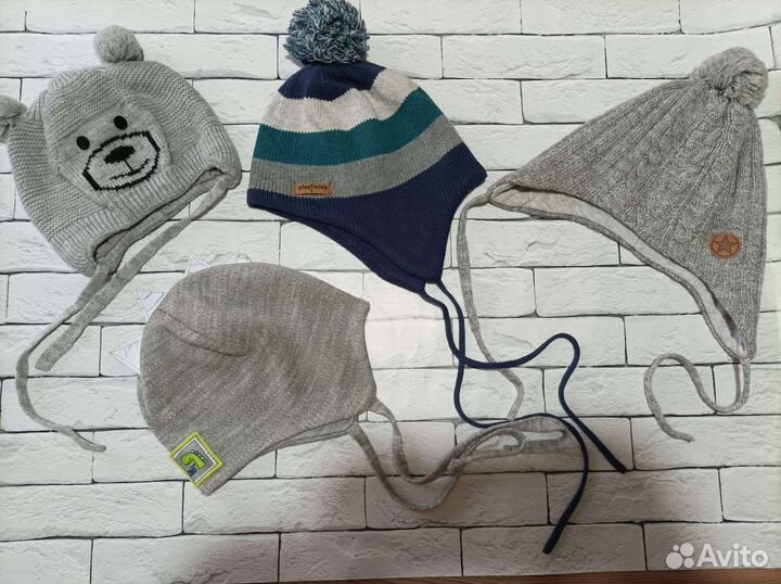 Шапки детские на возраст 1-3 года