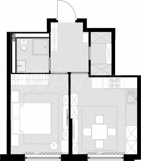 1-к. квартира, 38,8 м², 23/28 эт.