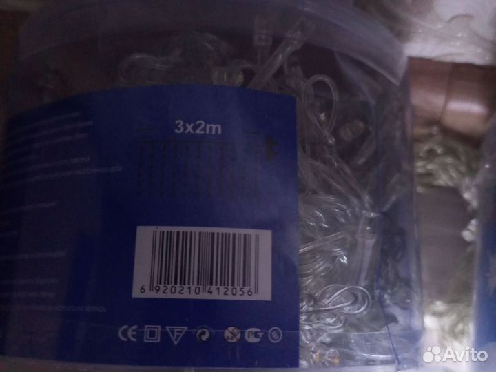 Гирлянда штора 3*2 новая