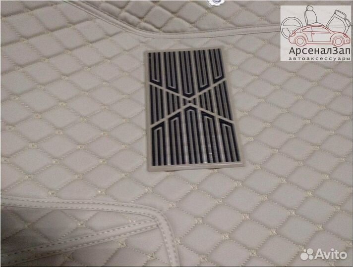 5d коврики из экокожи Kia Rio бежевые