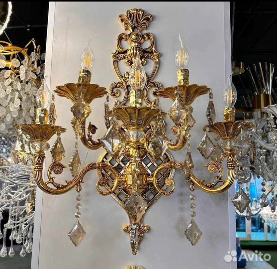 Бра хрустальное