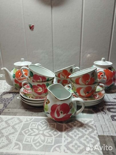 Чайный сервиз, Песочное, 1972г