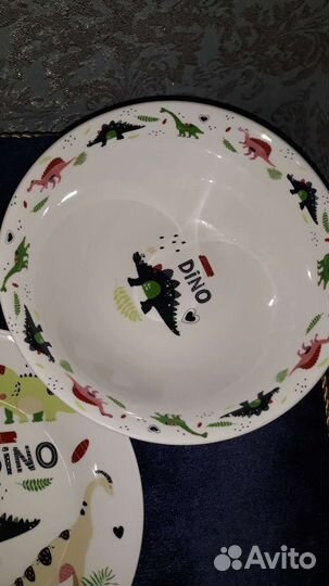 Набор Динозавры детской посуды новый