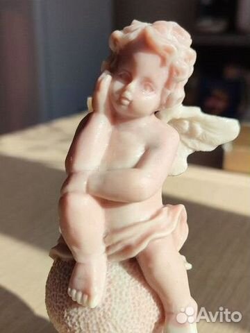 Статуэтка ангел, ангелочек. Мраморная крошка
