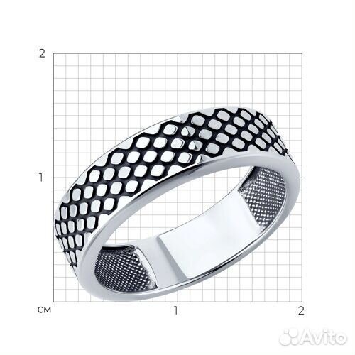 Кольцо sokolov из серебра, 95010236, р.22