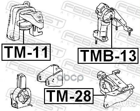 Сайлентблок TMB-13 TMB-13 Febest