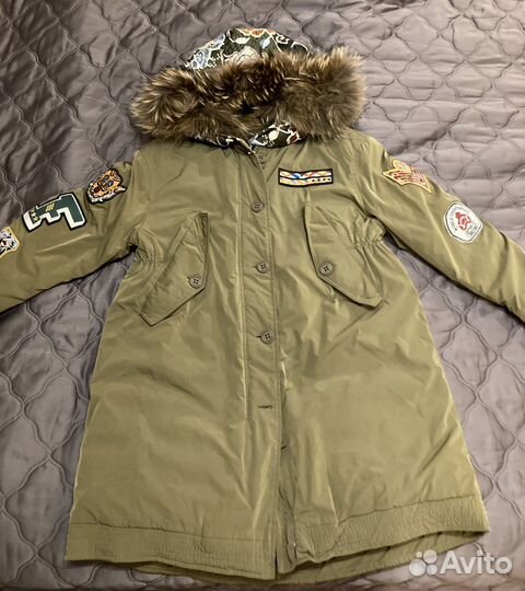 Куртка Парка с натуральным мехом женская