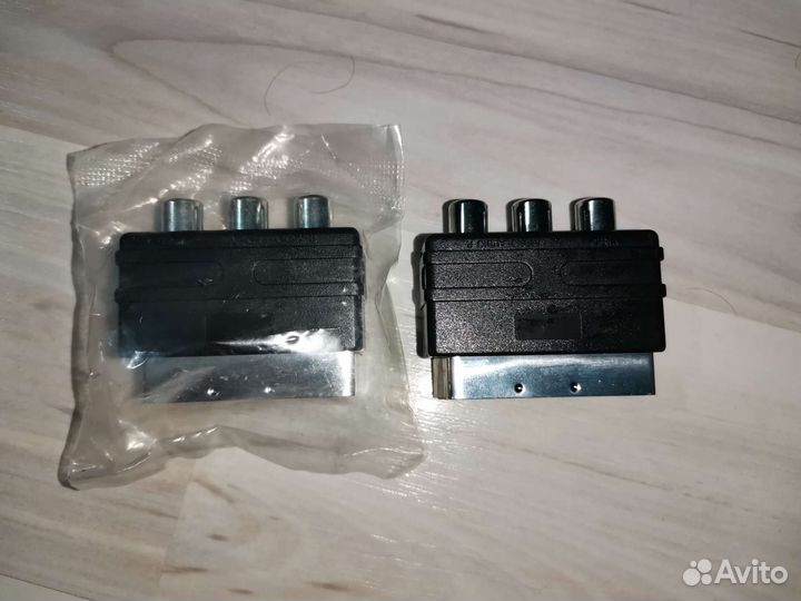 Переходник scart - RCA (Тюльпаны)