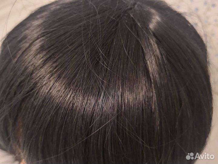 Парик черный с челкой