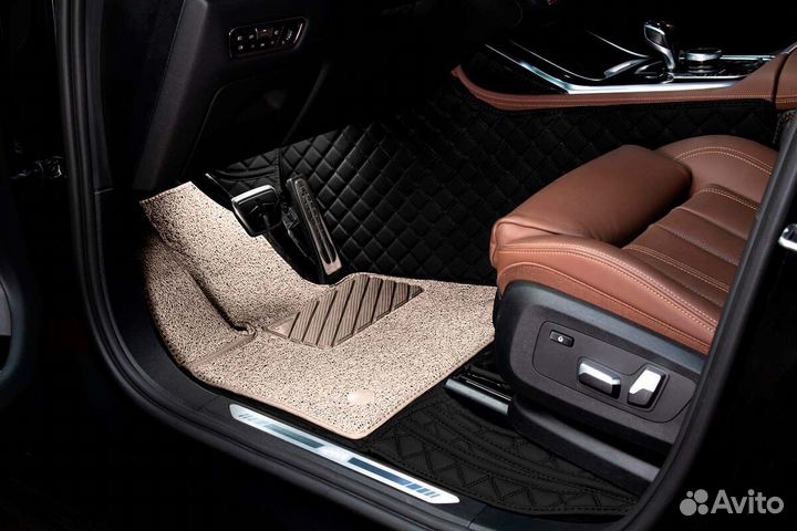 3D Коврики Porsche Салон Багажник из Экокожи