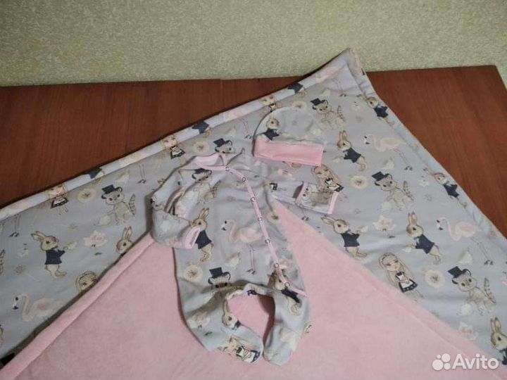 Комплект на выписку для девочки зима