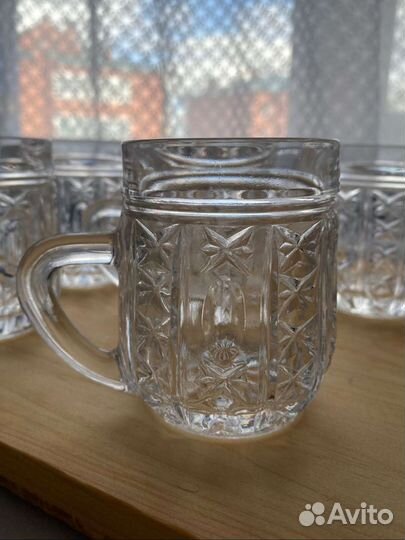 Хрустальные кружки чешские