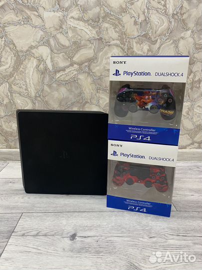 Ps4 Silm 1tb + игры