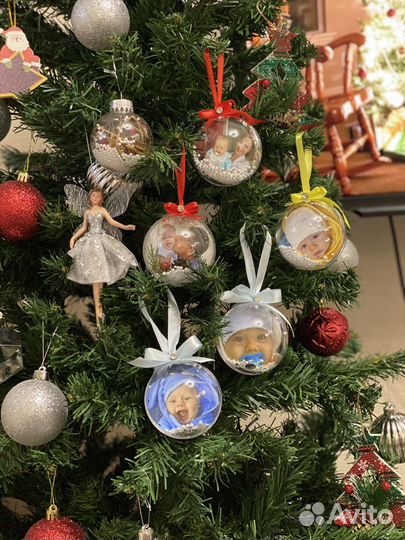 Новогодние Елочные шары с фото