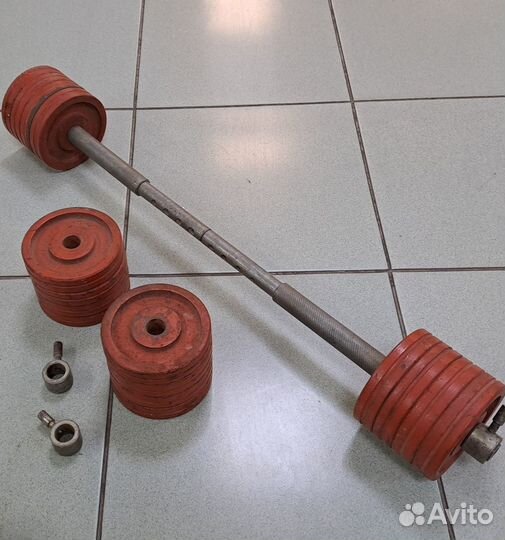 Гантели / штанга 2 в 1, СССР 21кг