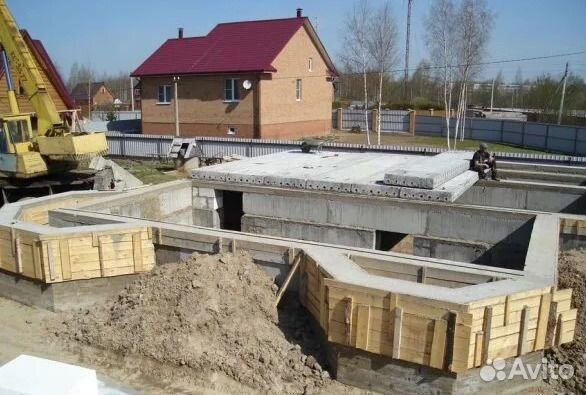 Фундамент, кладка стен, кровельные работы