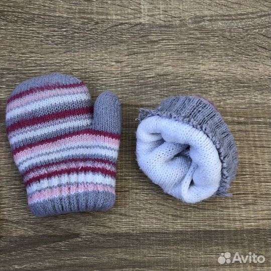Варежки перчатки детские, для девочки