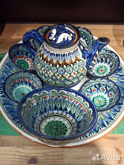 Ляганы, коса, чайники, пиалы Узбекистан